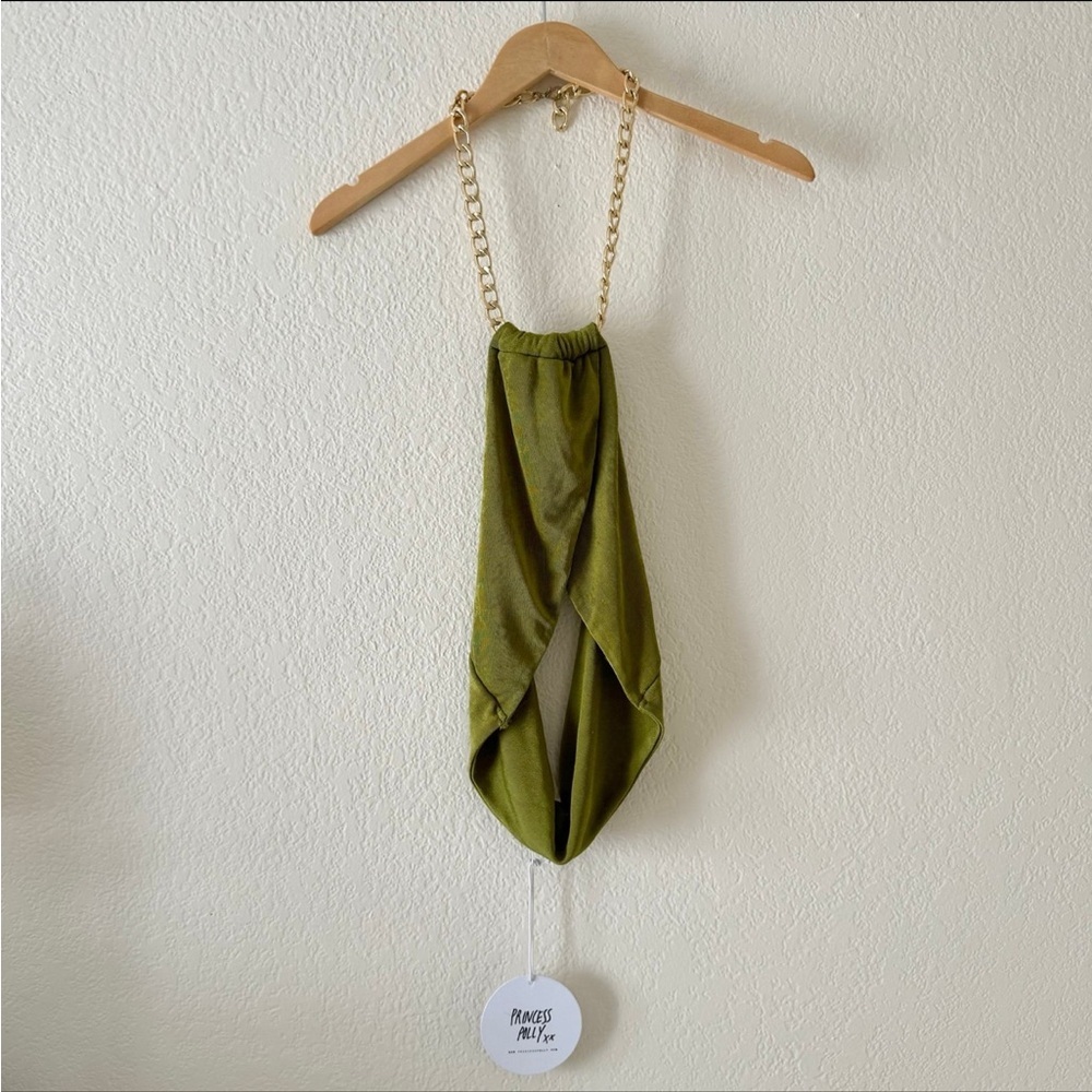 Princess Polly MALCOLM TOP GREEN size 10